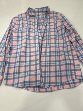 Vineyard Vines Pink & Blue Plaid Button-Down Shirt